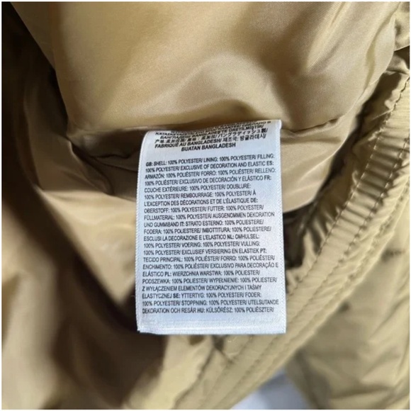 VANS Cropped Hooded Puffer MTE Foundry Jacket Olive Green XL NWT $110 - Picture 5 of 5